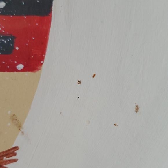 1990's Hand Painted (Local Artist) Wooden Bowl - Picture 6 of 8